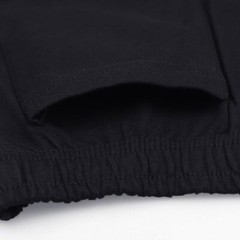 Mens 3″ Inseam Running Shorts with Large Run Side Split Large, Black