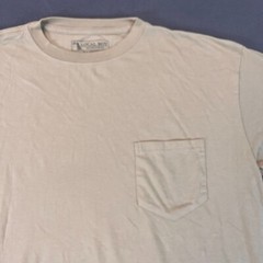Local Boy Outfitters Men’s XL Short Sleeve Beige T Shirt Chest Pocket Outdoor