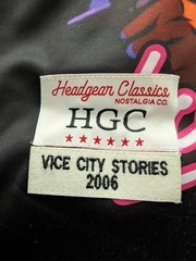 GTA Vice City Stories Jersey Mens L Large Black Rockstar Headgear Classics Rare