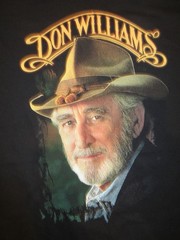 Vintage Don Williams The Gentle Giant Tour Country Music cotton T Shirt Size XL