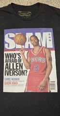 Allen Iverson T Shirt Mitchell & Ness Slam Magazine 76ers Whos Afraid Me Size L
