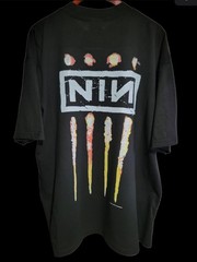 NINE INCH NAILS DOWNWARD SPIRAL On SHAKA HEAVYWEIGHT GARMET SHIRT
