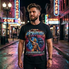 He-Man I Have The Power T-Shirt, Vintage 80s Cartoon Masters of the Universe Tee