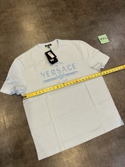 $750 RARE Versace Men’s Logo Cotton Jersey T-Shirt Pastel Blue XXL