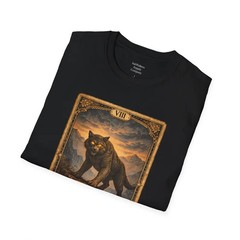Tarot Strength Card Wampus Cat Cryptid T-Shirt