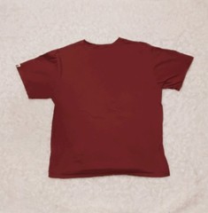 BAPE One Point Mini Ape Head Pocket Tee Burgundy Size XXL
