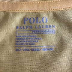 Polo Ralph Lauren Performance Mens 3XLT Yellow Short Sleeve T-Shirt Big & Tall