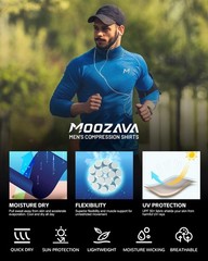 Long Sleeve Compression Shirts for Men Mock Turtleneck Gym T-Shirt Quick Dry …