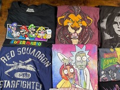 Reseller Lot of 9 Modern Pop Culture TV Movies Graphic T-Shirts SS Various Sizes