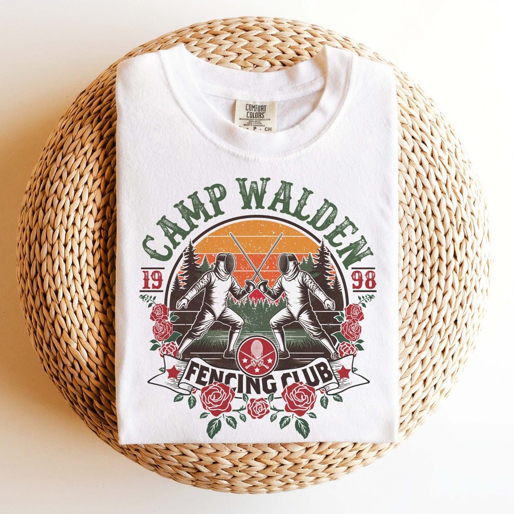 Camp Walden Fencing Club, Vintage Matching Camping, 90s The Parent Trap T-Shirt