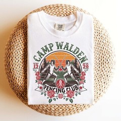 Camp Walden Fencing Club, Vintage Matching Camping, 90s The Parent Trap T-Shirt