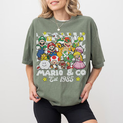 Mario and Friends Shirt, Retro Super Mario Shirt, Mario Family Shirt