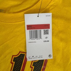 NWT Nike Trae Young Atlanta Hawks #11 NBA T-Shirt Yellow Men’s Large DA7356-732