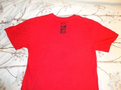 Velero mens T-shirt XL red short sleeve 100 percent cotton solid graphic