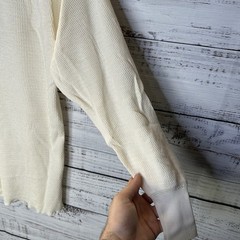 New Vintage Oakton Thermal Henley Base Layer USA Made Long Sleeve Shirt Size S/M