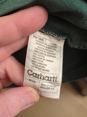 Carhartt Pocket T Shirt Distressed Green Size 2XL Cotton Fade