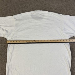 Vintage 90s BVD Blank T Shirt Size Large White Single Stitch USA Made