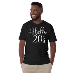 Hello 20’s Women 20 Year Old 20th Birthday Shirt