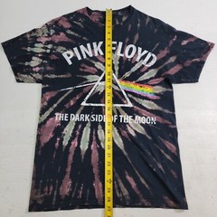 Pink Floyd Tie-Dye Shirt Sz M Black Purple Blue Dark Side Retro Graphic Band EUC