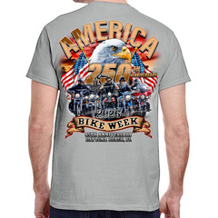 T-Shirt 2026 Bike Week Daytona Beach America Strong No Harley