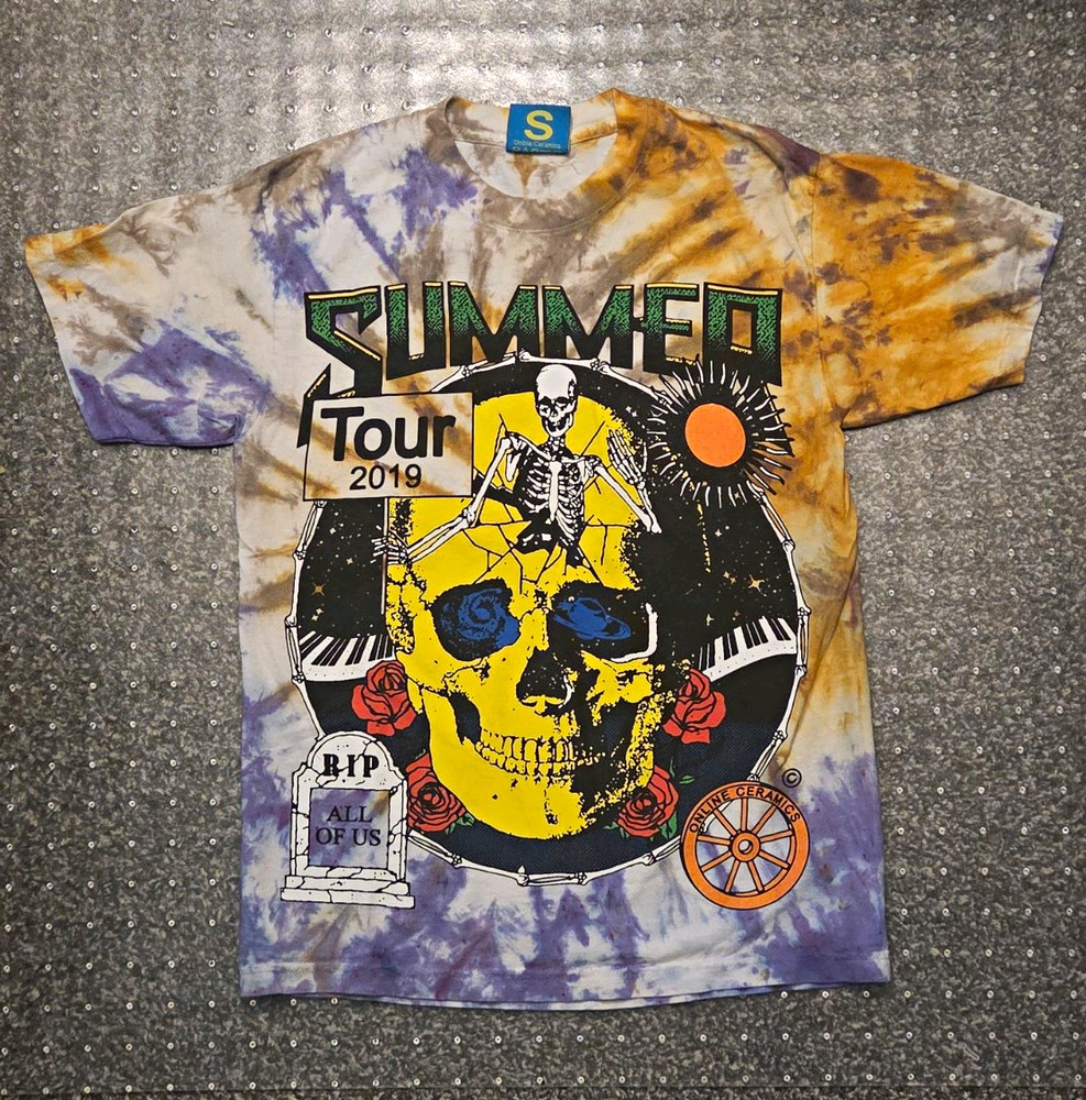 Online Ceramics Dead & Company Summer Tour 2019 Tie-Dye “Love Is Real” Shirt S