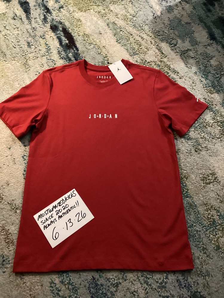 NWT Nike Air Jordan Air EMB Red & White T-Shirt Men’s Sz S FREE SHIPPING!!!