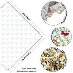 3 PCS 100% Cotton Bandanas Women 21×21 Inch Floral Printed Head Scarves Sets