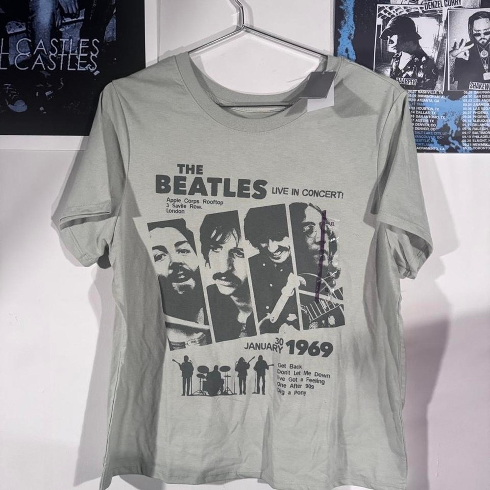 The Beatles green t-shirt NWT Size XL
