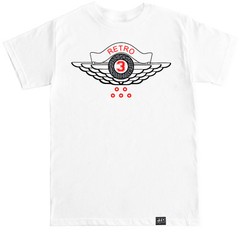 Men’s white or black T-shirt to match with Jordan Retro 3 Bred RED Cement