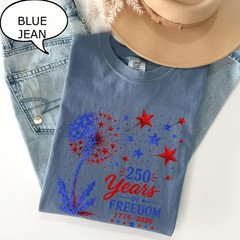 USA 250th Anniversary 1776-2026 Patriotic Freedom T-Shirt American Dandelion Tee
