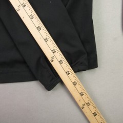 REI Shirt Mens XL Long Sleeve High Neck Outdoors Midweight Black Stretch