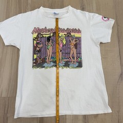Vintage T&C Town & Country Monkey Business Shirt White Large Single Stitch USA