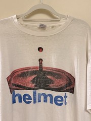 Vtg HELMET Band Meantime Tour Cotton White For Men All Size Shirt SE009