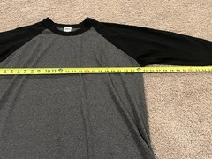 Shaka Men’s Active Cotton Crew Neck Baseball Sleeve T-shirt 2XL
