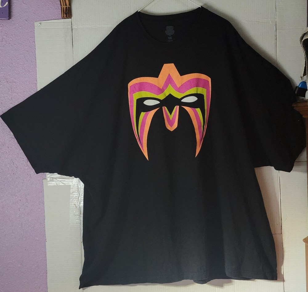 Ultimate Warrior WWE Legends Authentic Black T-Shirt 5XL