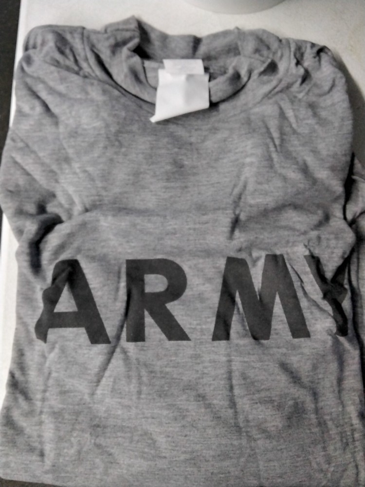 New – US Military Army Long Sleeve IPFU PT Long Sleeve T-Shirt – Size XL