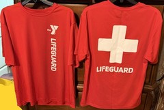 YMCA Lifeguard Red A4 Cooling Performance T-Shirt Size M