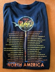 Rush R40 Tour 2015 Shirt Mens 3XL XXXL Final Concert Tour Graphic Tee