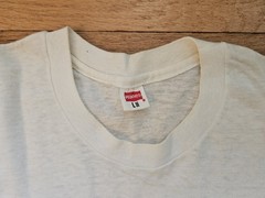 Vintage Full Steam Ahead Busy Beaver Nautical Sailor 1980s Hanes Cotton Tshirt