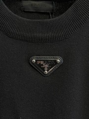 Prada Short-Sleeve Knit — Urban Chic, Simple & Casual Fit — Size M