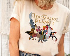 Disney Treasure Planet Logo and Characters T-Shirt Unisex Adult Kid Shirt 58294