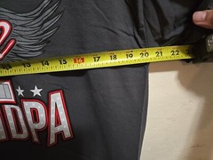 Number 1 Grandpa T Shirt Mens XL Short Sleeve Gray Wings