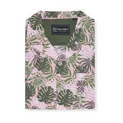 KAM Short Sleeve Leaf Hawaiin Shirt For Men in 2 Colours, 2XL-8XL
