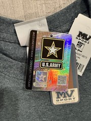 “United States Army Ft Bliss, TX 1775” Double Sided Gray T Shirt – Sz XL – NWT!