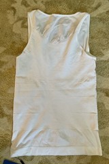 ODOLAND Men’s Body Shaper Slimming Tummy Vest Compression Shirt Tank White XXL