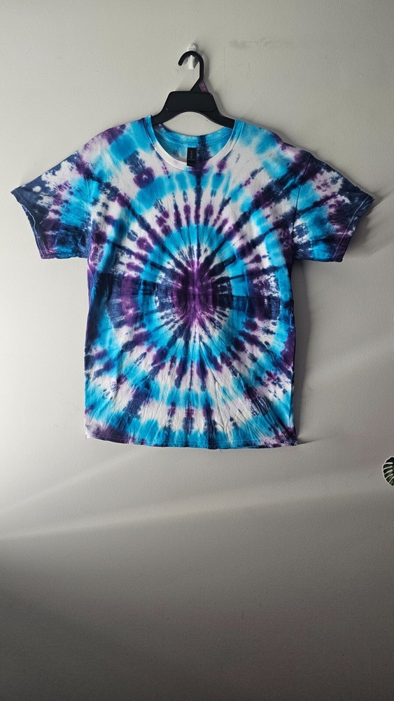 Bull Eye Tie Dye Mens T-Shirt Blank Tye Dyed Tee Spiral New