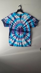 Bull Eye Tie Dye Mens T-Shirt Blank Tye Dyed Tee Spiral New
