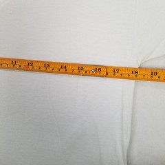 Hanes Men’s White Basic V-Neck T-Shirt Slim Fit Comfort Blend Size Medium Casual