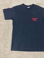 Vintage Tee Jays T-Shirt Mens Large Single Stitch USA Sof Tee Crane Cams Black