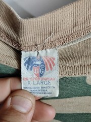Vintage Woodland Camo T Shirt XL Made USA Single Stitch Camouflage Tee